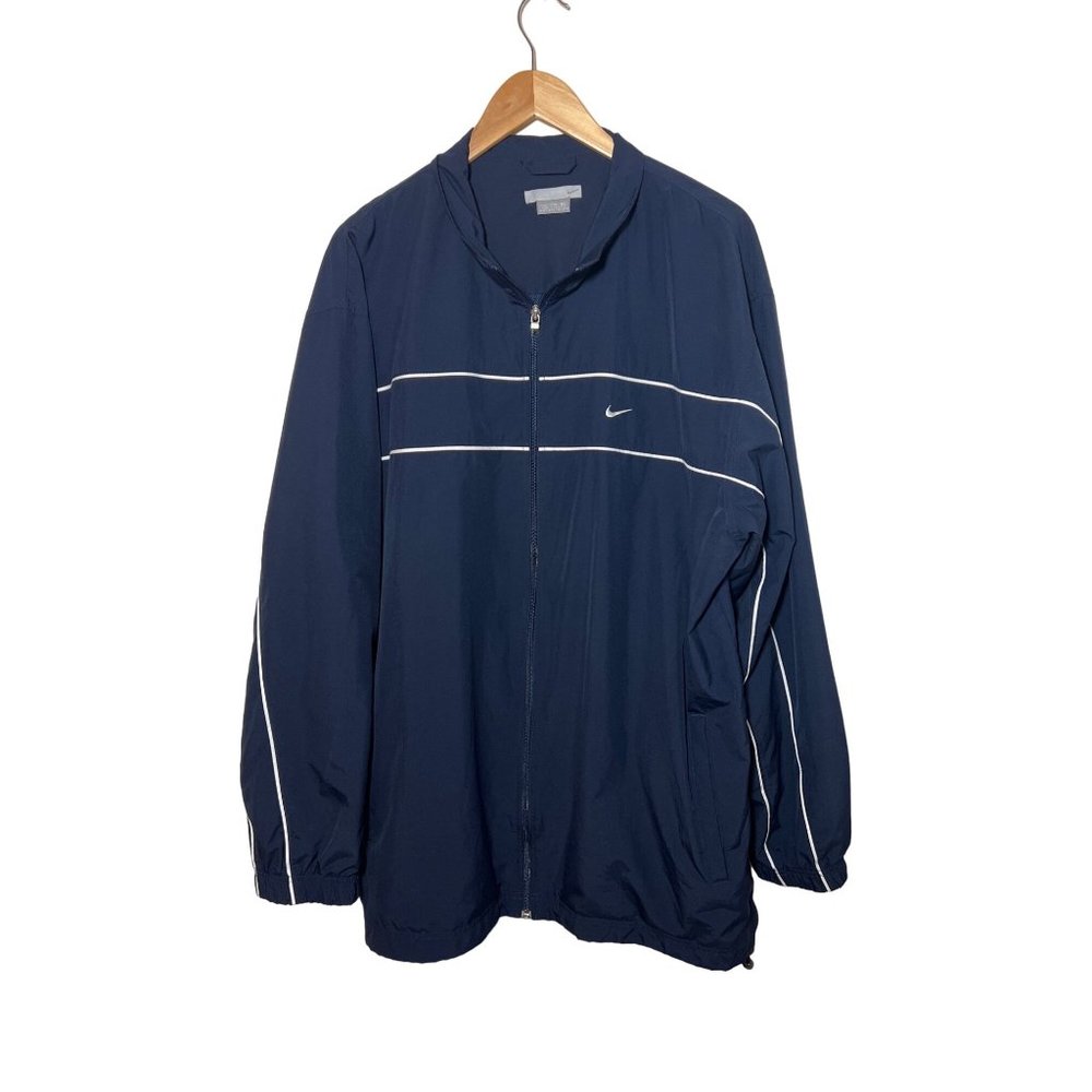 Nike - Full Zip Jacket - Men's XXL - Dark Blue - Mesh Lining